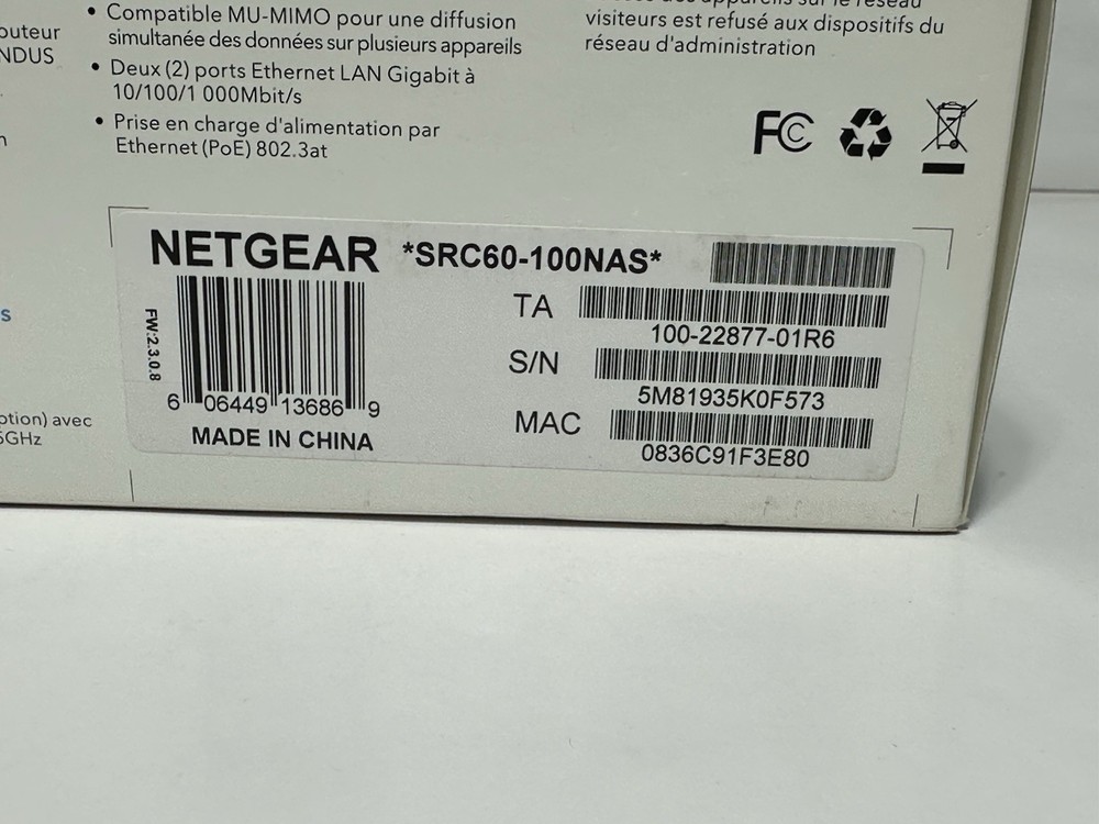 NETGEAR Orbi Pro SRC60-100NAS Wireless Range Extender – IEEE 802.11ac –FREE SHIP