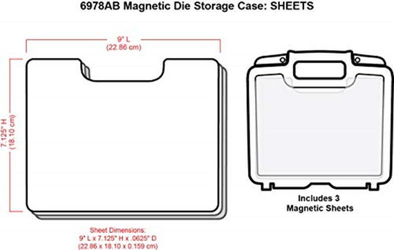 ArtBin 6978AB Die Cut Plastic Storage Case With 3 Magnetic Assorted Sizes