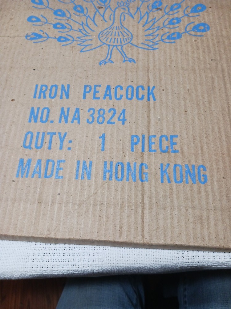 Vintage Iron Wall Peacock New On Open Box(See Pics)