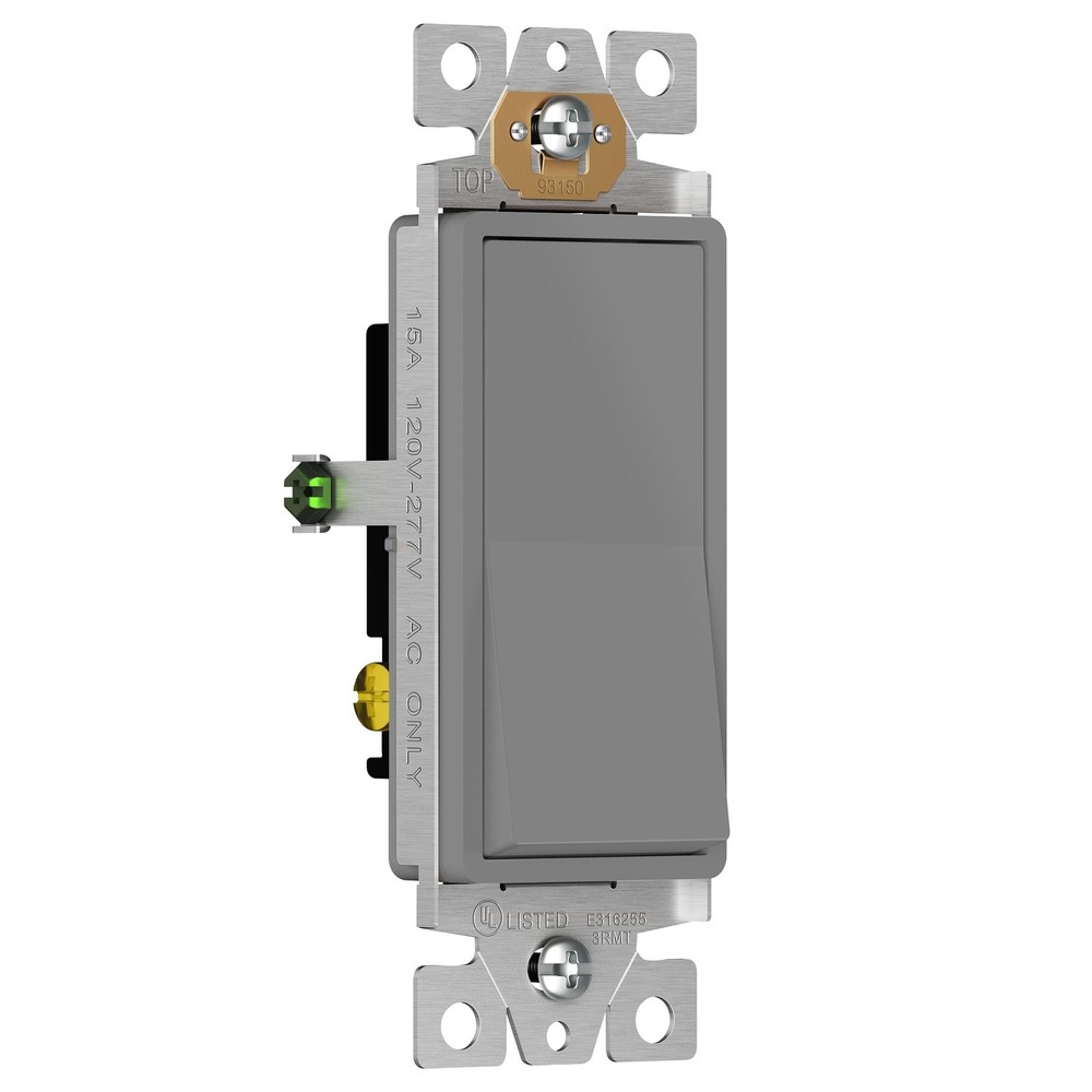 ENERLITES 3-Way Decorator Paddle Light Switch, Gloss Finish, Single Pole or T...