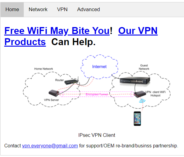 Raspberry Pi 2B, 3B, 3B+, 4B VPN WiFi router software image with subscription