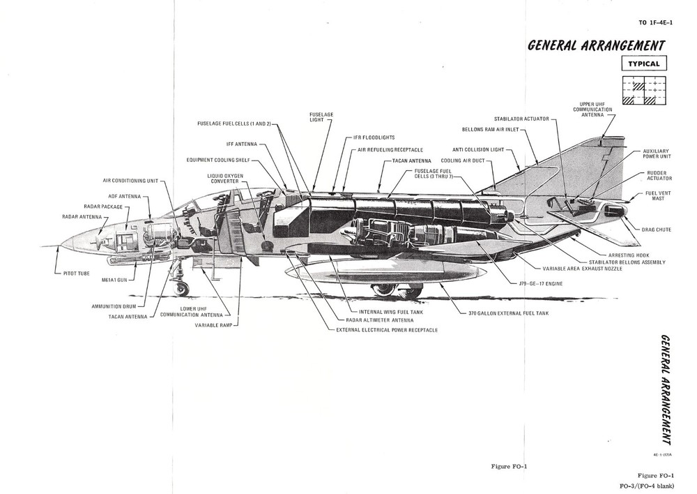 F-4E Phantom II 1978 Flight Manual Flight Operating Instructions - CD Version