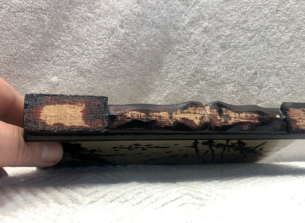 Antique Dendritic Agate Stone. Slab Display with Stand