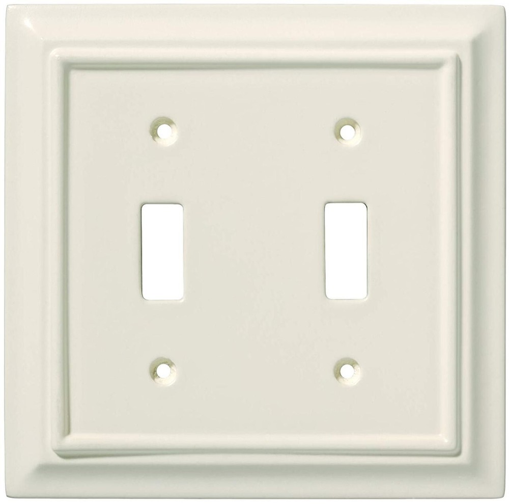 (5 Pack) (As-Is) Brainerd  - Wood Architectural Double Switch Wall Plate
