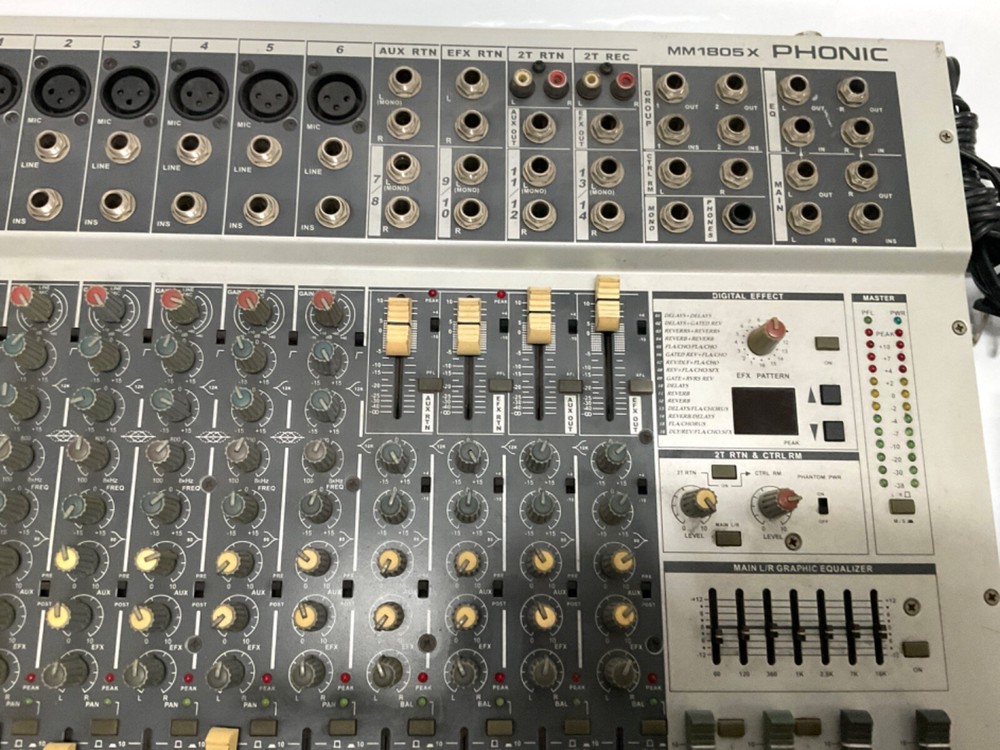 Phonic MM 1805X Rackmount Mixer With Power Supply Tested and Working