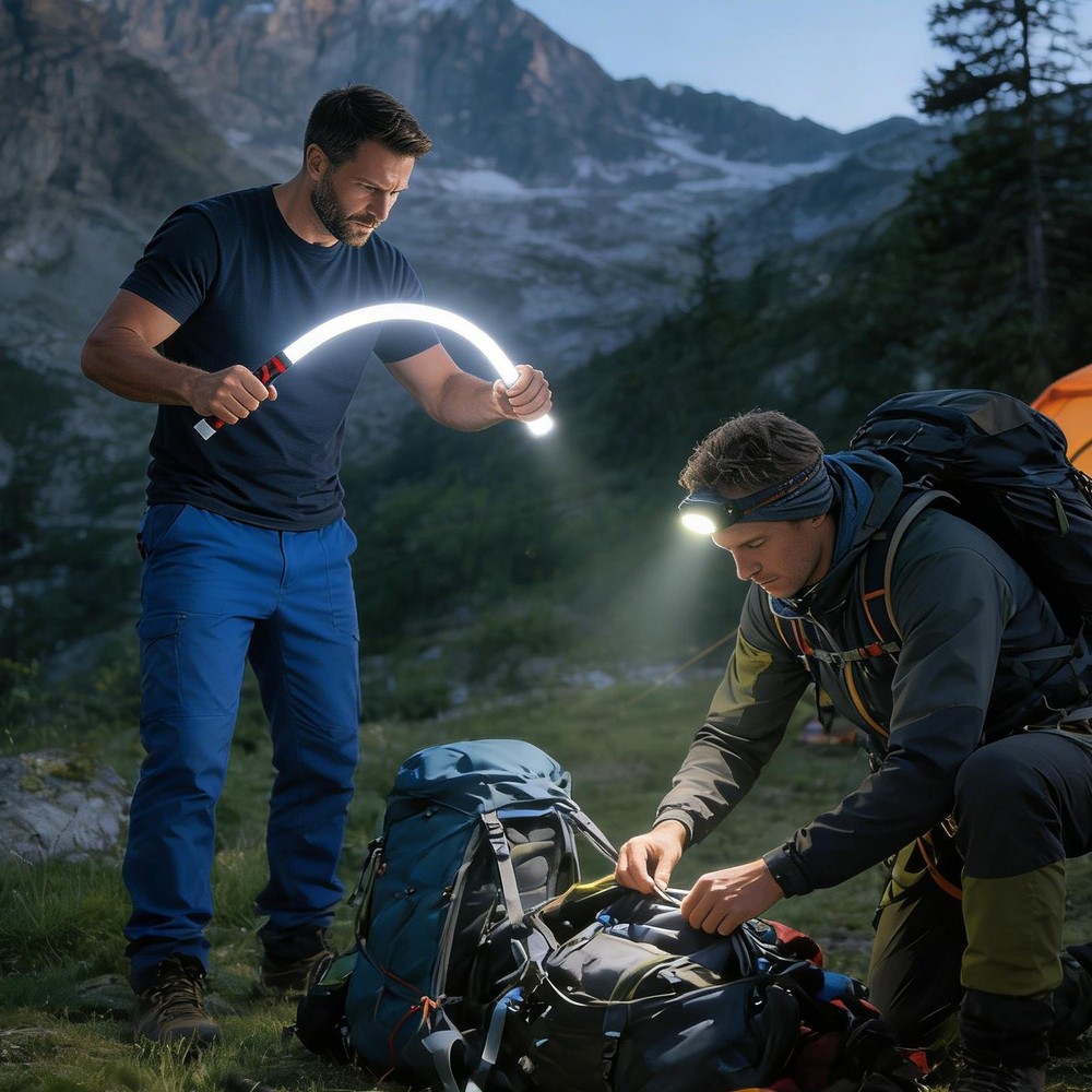 LED Flashlight 3-Mode Bendable Waterproof Professional Bright LED