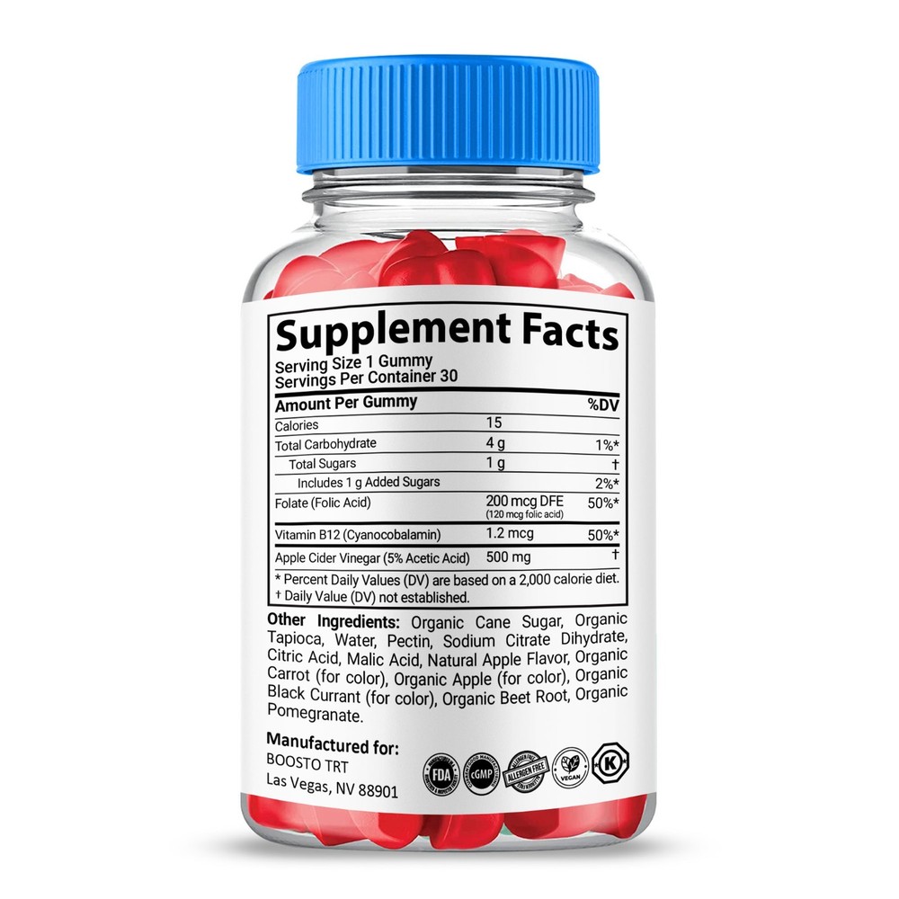 Boost TRT Gummies, Max Strength All Natural Supplement BoostTRT (1 Pack)