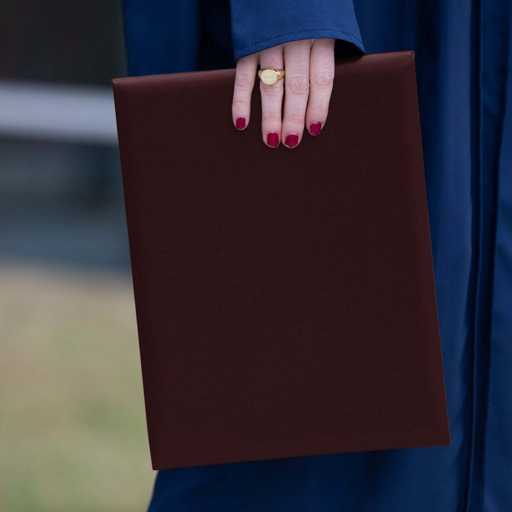 Maroon Plain Diploma Cover for 8.5" x 11" diploma