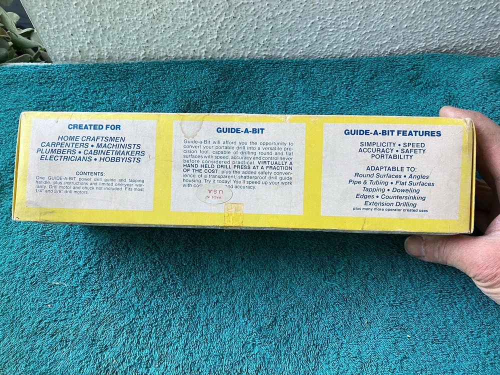 Vintage Guide-A-Bit Power Drill Guide By Lyngeld Model LG-017A