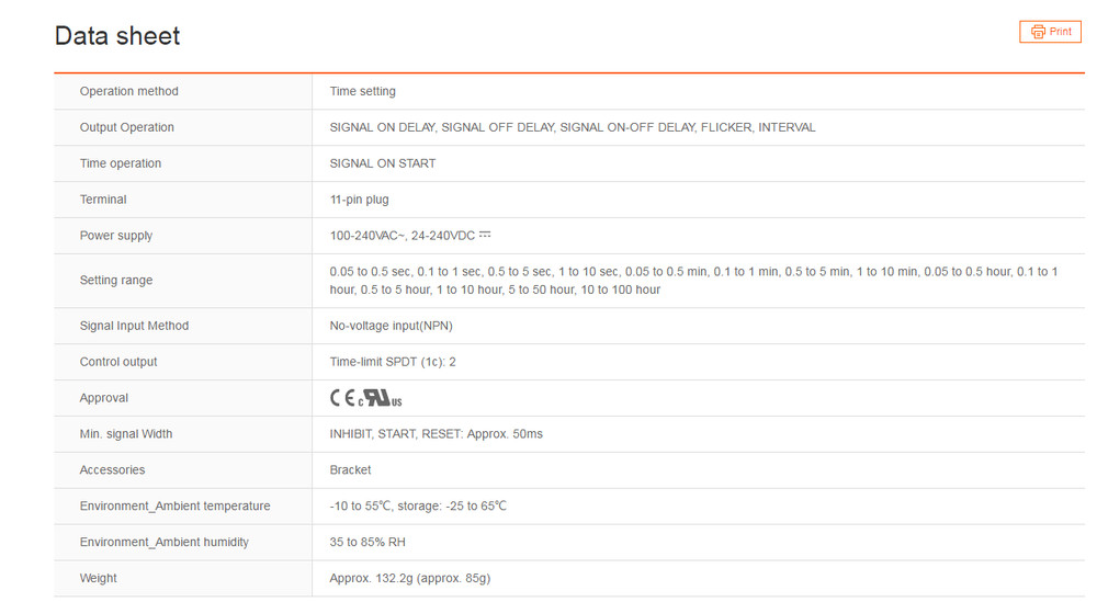 1PC Controllers Timers AT11DN