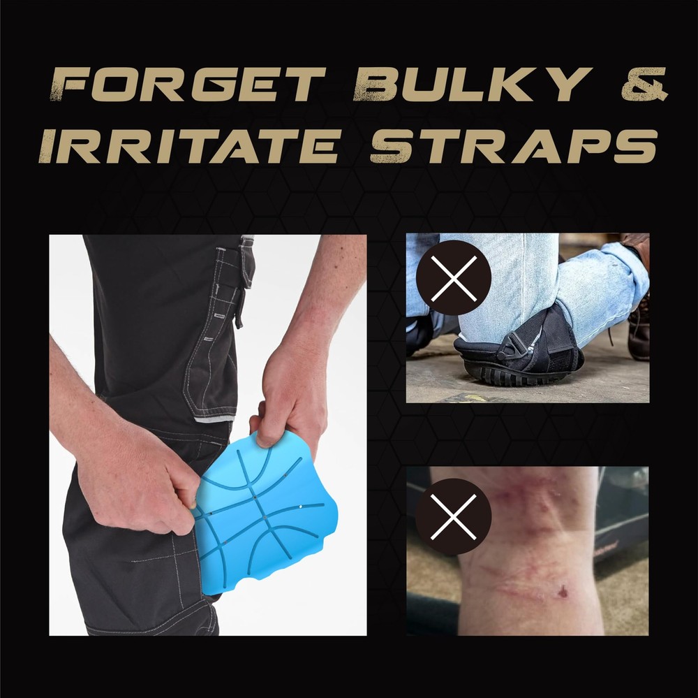Breathable Pocket Knee Pad Insert for Work Pants/Bibs, Uniforms, and Tactical...