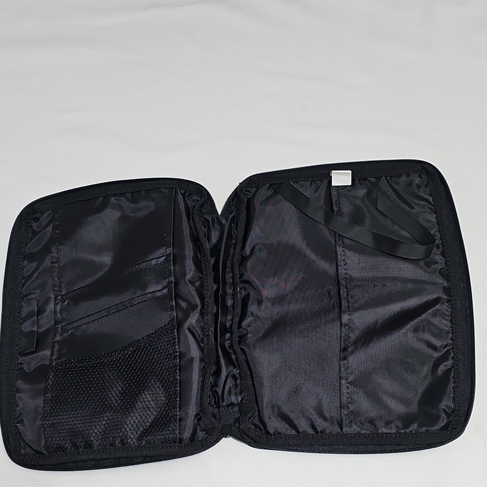 Dicksons Black Classic Leather Bible Cover Case with Handle X-Large