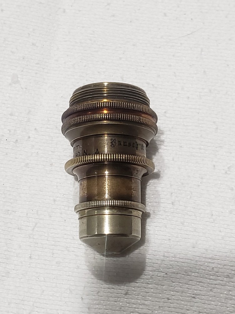 Antique Bausch & Lomb Microscope Objective 1.9mm with Case