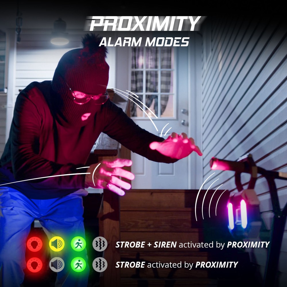 XKdefender 7 Mode Work & Security Light w/ Remote Utility Light Camping Office