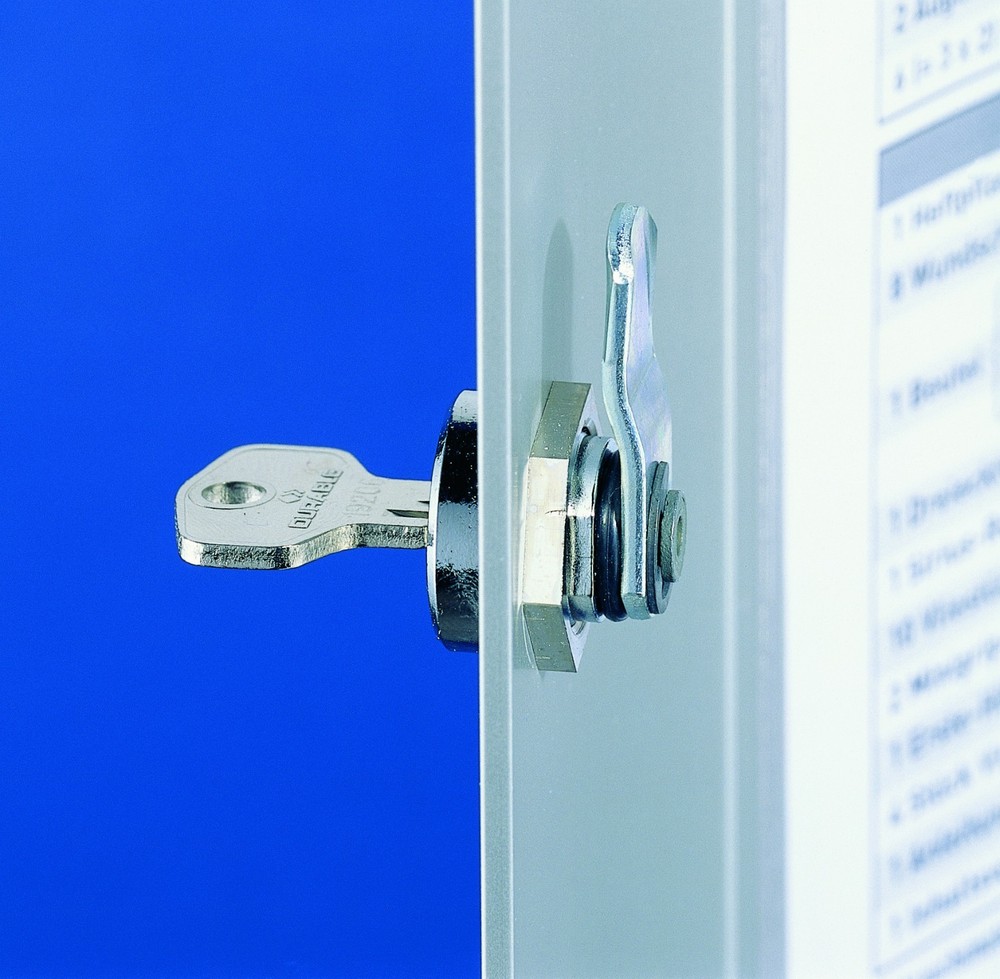 Key Safe Lockable 72 Key Cabinet Box with 6 Key Clips Included Silver Durable