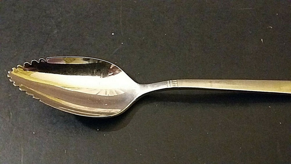 Oneida Vinland stainless fruit spoon 6 1/8"