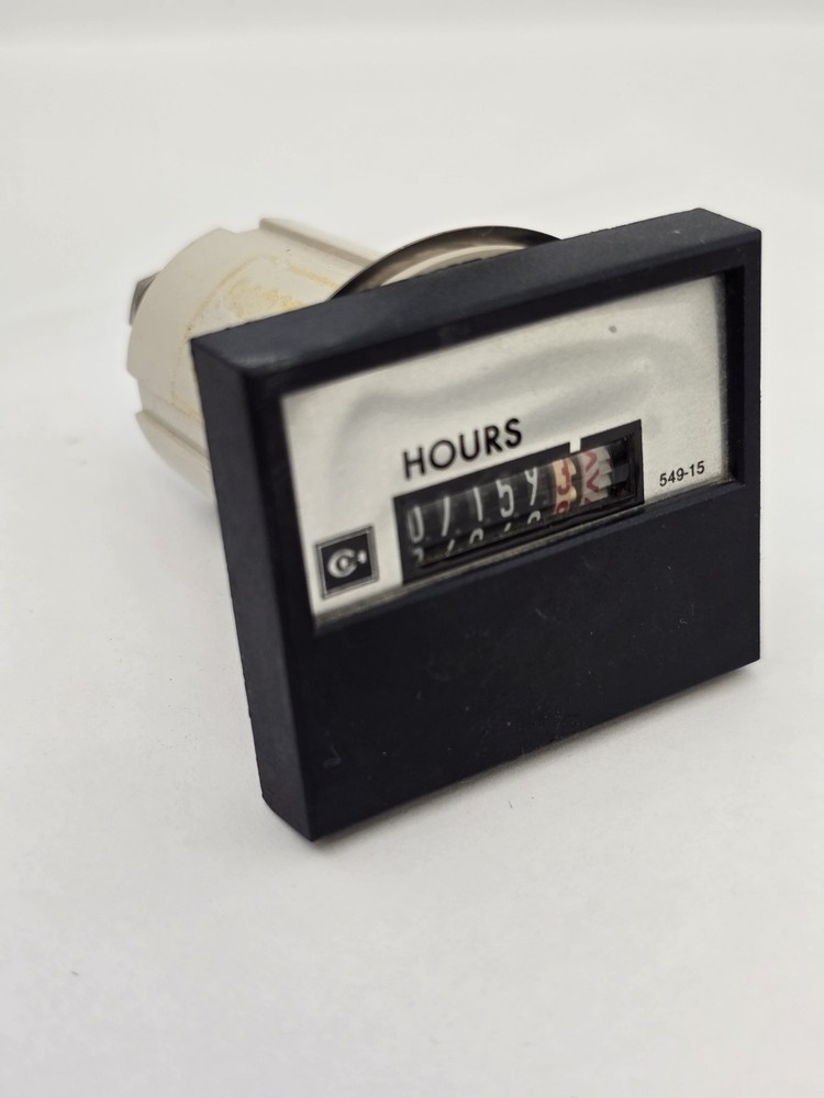 Krompton 549-15 Elapsed Time Meter Panel Mount 120V Hours