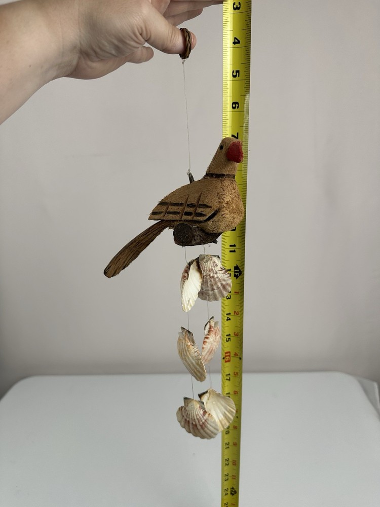 Handcrafted Bird Sea Shell Wind Chime