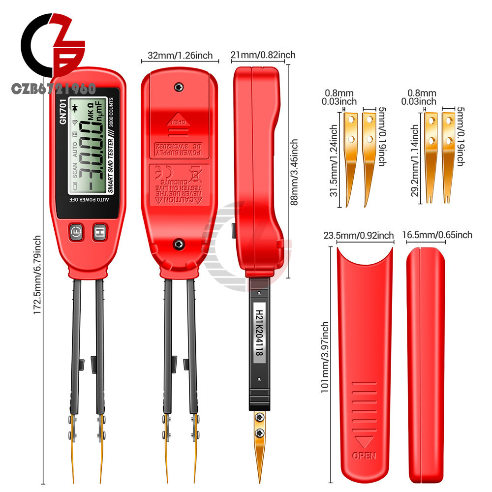 SMD Tester Resistance Capacitance Meter Multimeter Professional Component tester