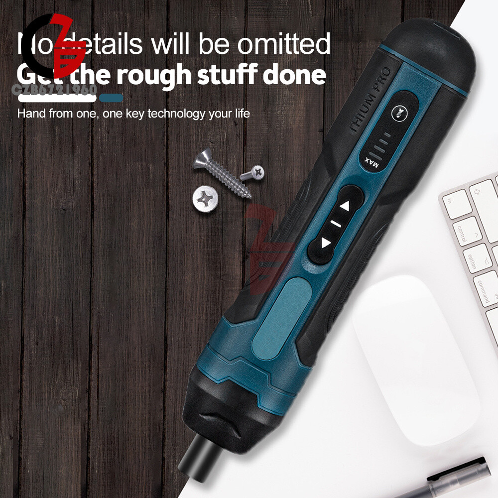 Cordless Electric Screwdriver Rechargeable Drill Mini Torque Adjustment Power