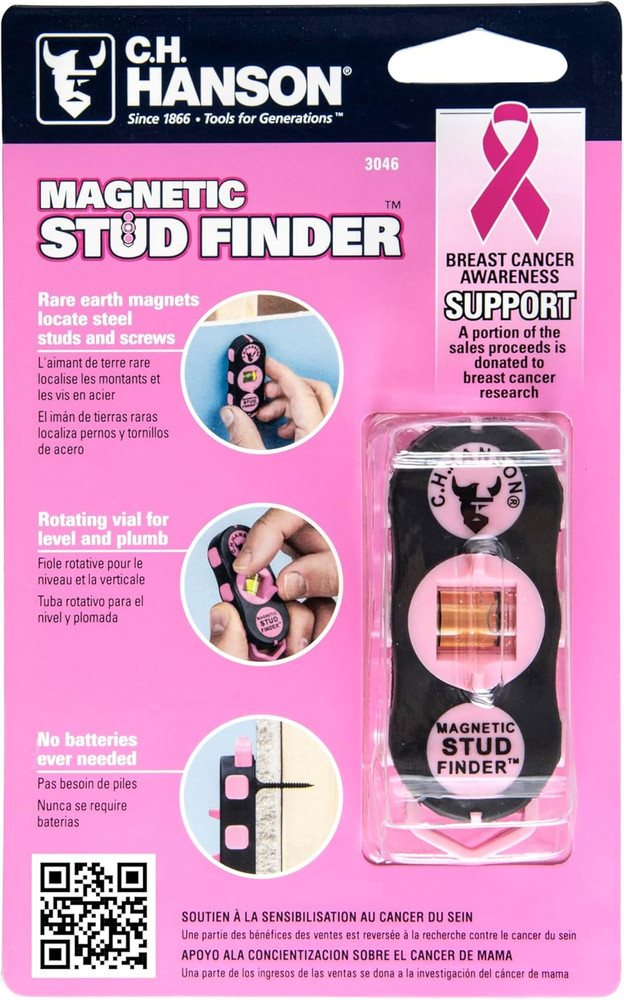 3046 - Magnetic Stud Finder-Pink