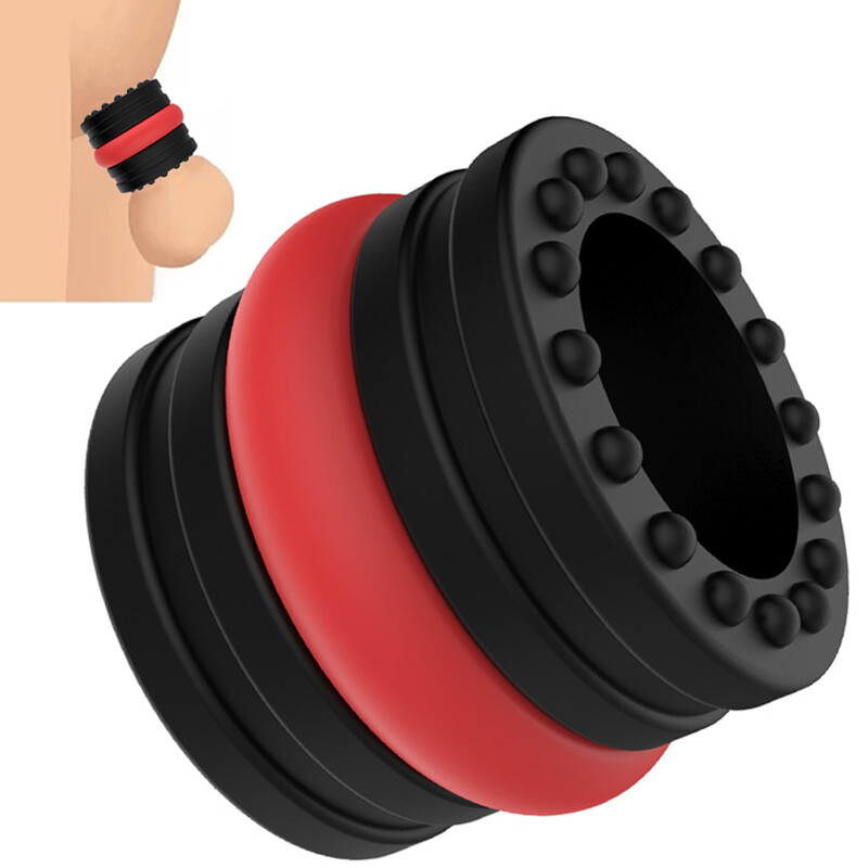 Penis Strecher Extender Enlarger Sleeve Ring Reusable Delay Ejaculation for Male
