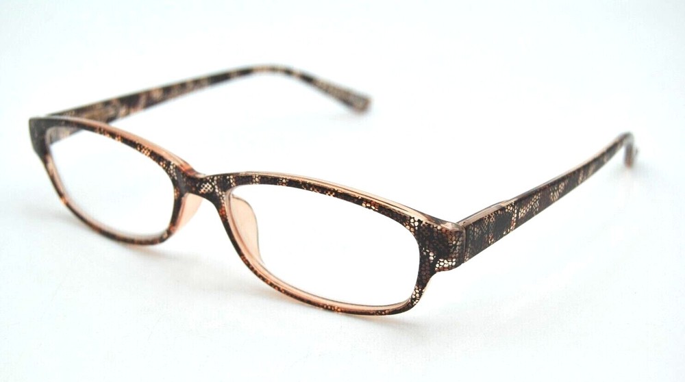 E-Z Reader " SONDRA BRN " lace pattern Reading Glasses w/ case CHOOSE STRENGTH