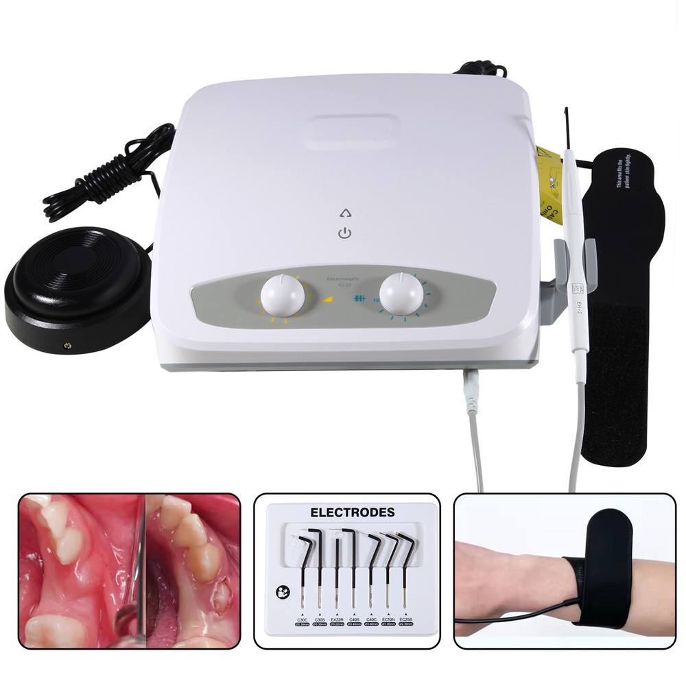 Dental 30W High-Frequency Electrosurgery Unit Machine w/ 7 Electrodes Tip