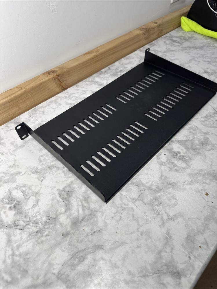 StarTech CABSHELFV1U 1U Vented Fixed Server Rack Shelf – Heavy Duty Steel