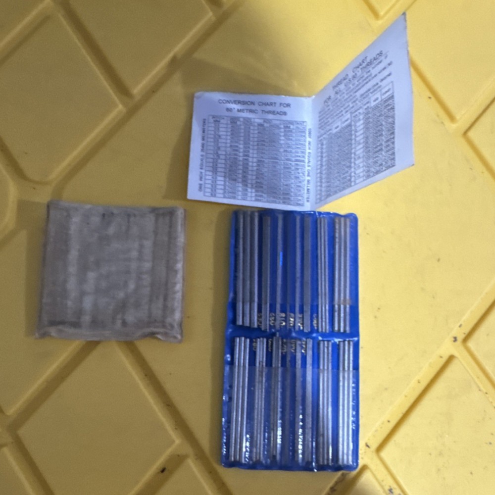 Thread Measuring Wire Set Conversion Chart Metric US Thread Inspection Tool