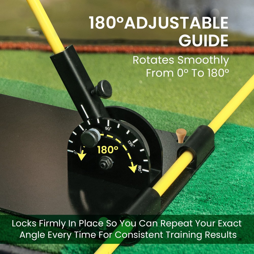 Golf Alignment Sticks and Angle Holder,Golf Training Practice Teaching Aid