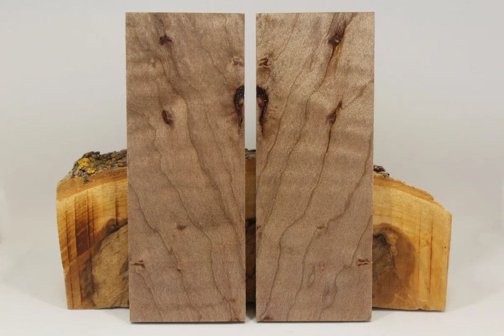 STABILIZED MAPLE CUSTOM KNIFE HANDLE MATERIAL BLANK SCALES (6359)