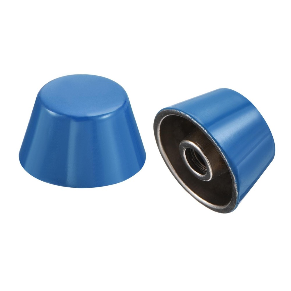 12x7mm Rivet Studs Screw Back Flat Cable Feet Stud Blue Tip 10pcs