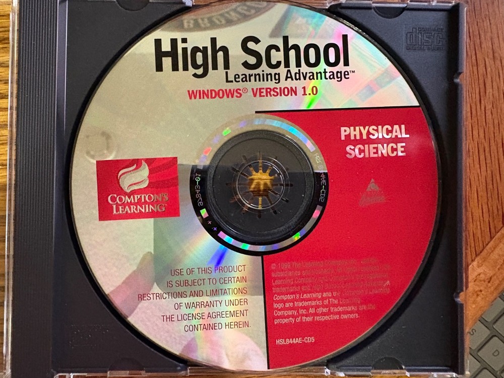 Compton's Learning High School Learning Advantage Physical Science CD Software