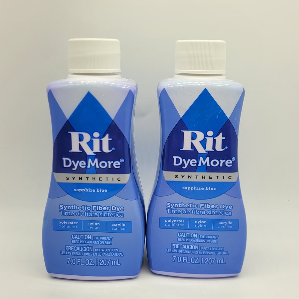 Rit DyeMore Liquid Fabric Dye, Sapphire Blue, 7-Ounce, 2-Pack