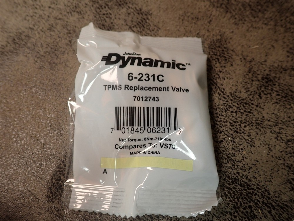 NEW John Dow Dynamic 6-231C TPMS Replacement Valves 4 Pack (L27)