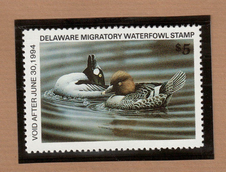 DE14 - Delaware State Duck Stamp. MNH. OG.