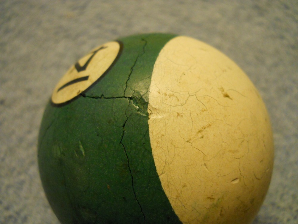 Vintage Clay Billiard Ball- #14