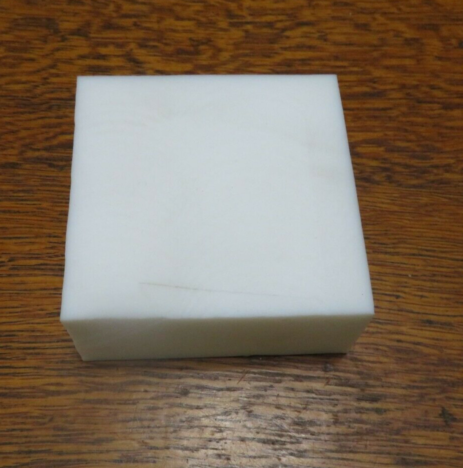 POLYPROPYLENE PLASTIC Block 3X3" square X 1 1/4" (gar)