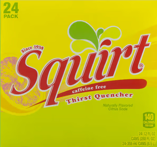 Squirt Soda, 12 Ounce (24 Cans)