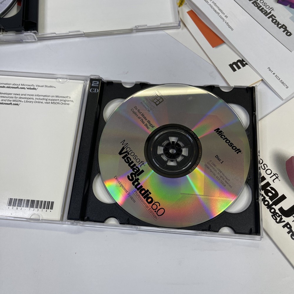 Microsoft Visual Studio 6.0 Professional Edition Upgrade W/key