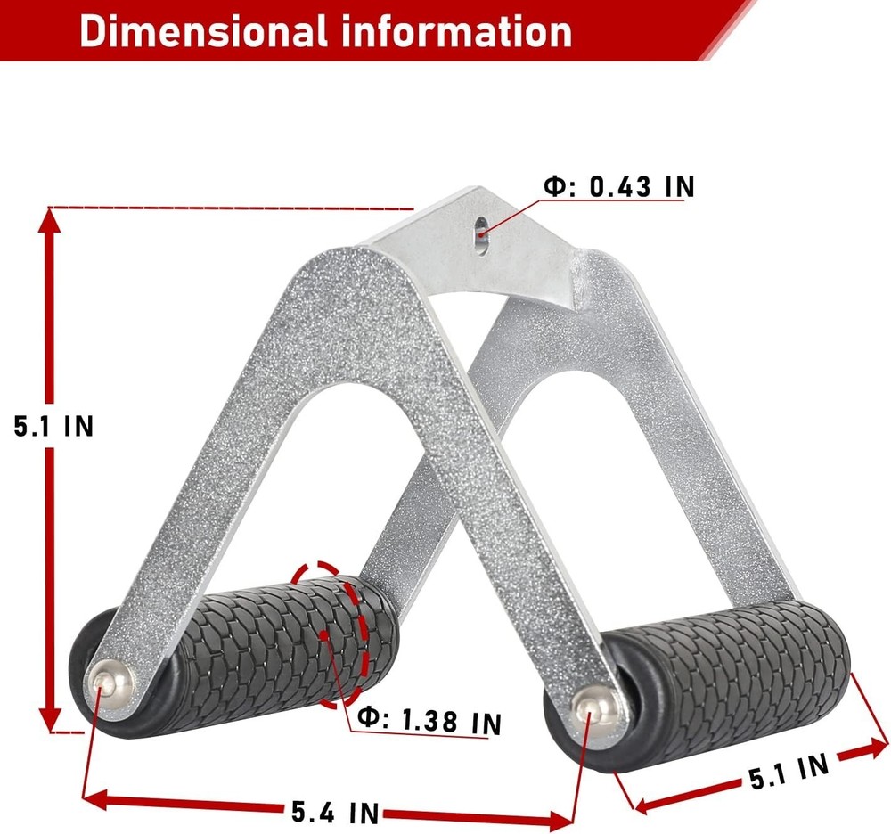 Durable Double D Grip Handle Landmine Attachment for Optimal Workout Performance