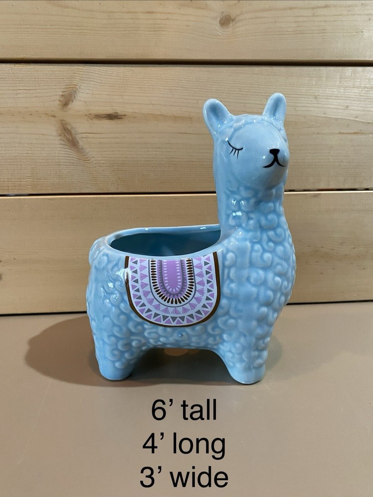 Alpaca Ceramic Planter New