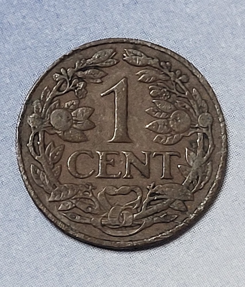 1914 Netherlands Cent Free Shipping