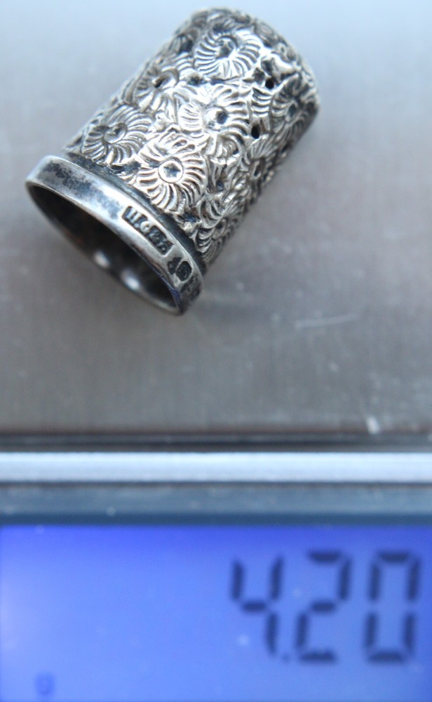 Vintage Sterling Silver Thimble 4.2 gram
