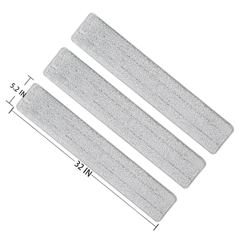 Mop Pads 32 inch Replacement 6 Pack Replacement Refills Washable Microfiber P...