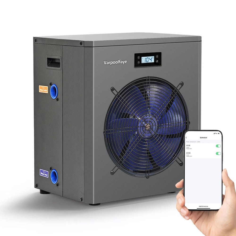 Swimming Pool Heater Electric 16000BTU for Above Ground Pools Warmer Cooler 120V