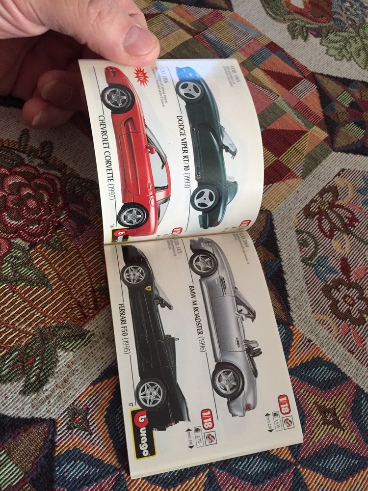 1998 Burago Car Catalog