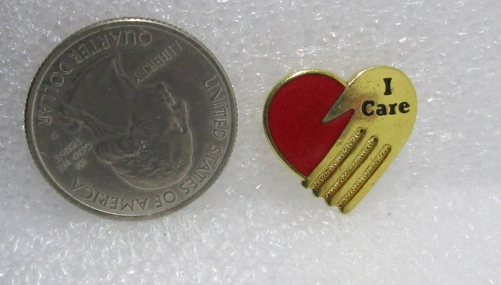 I Care Heart w/ Hand Pin