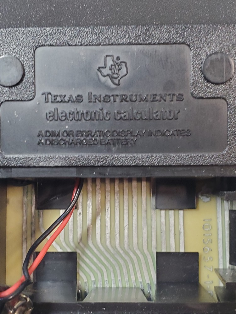 TEXAS INSTRUMENTS CITATION VINTAGE CALCULATOR WORKING - MISSING BATTERY COVER